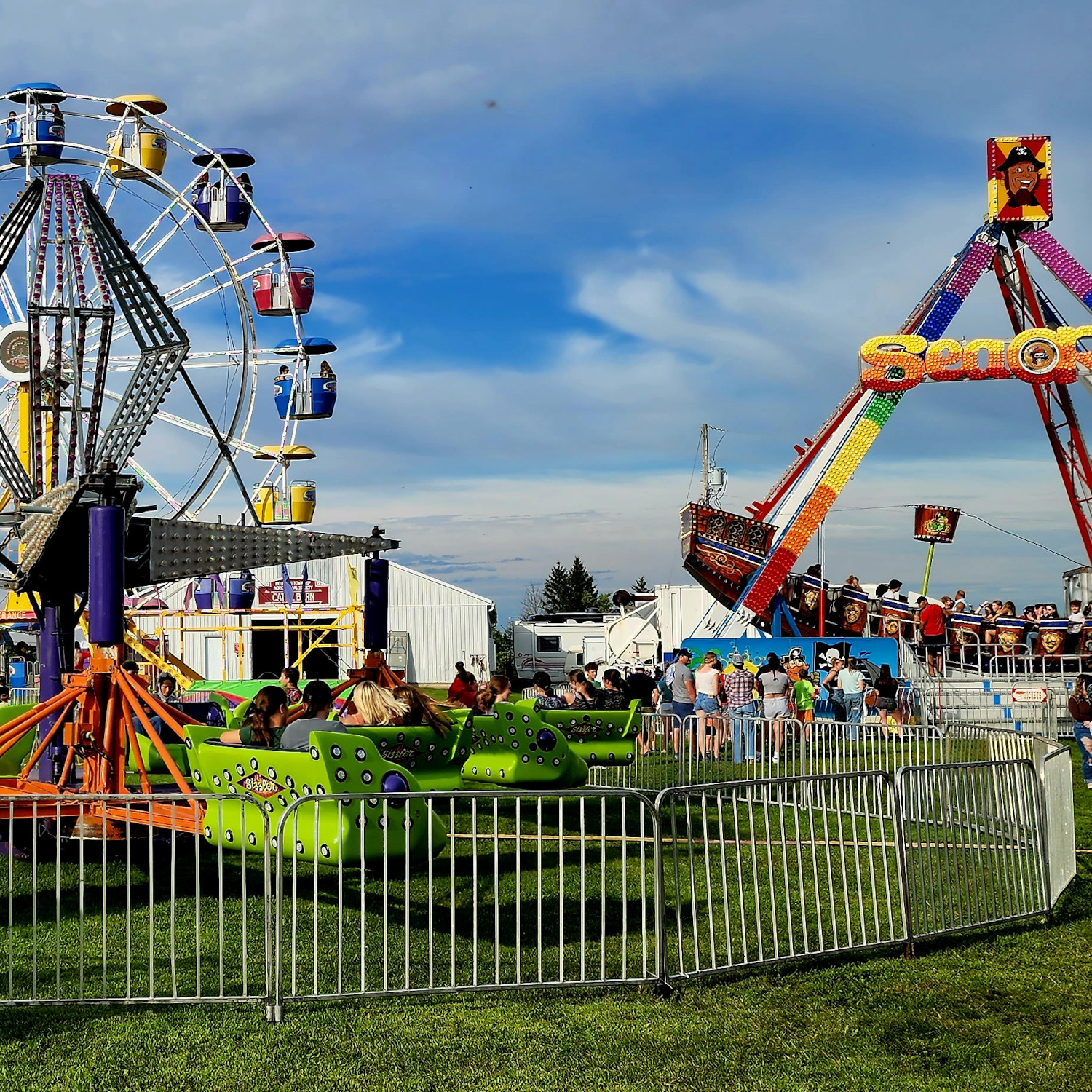 The rides at the South Mountain Fair.